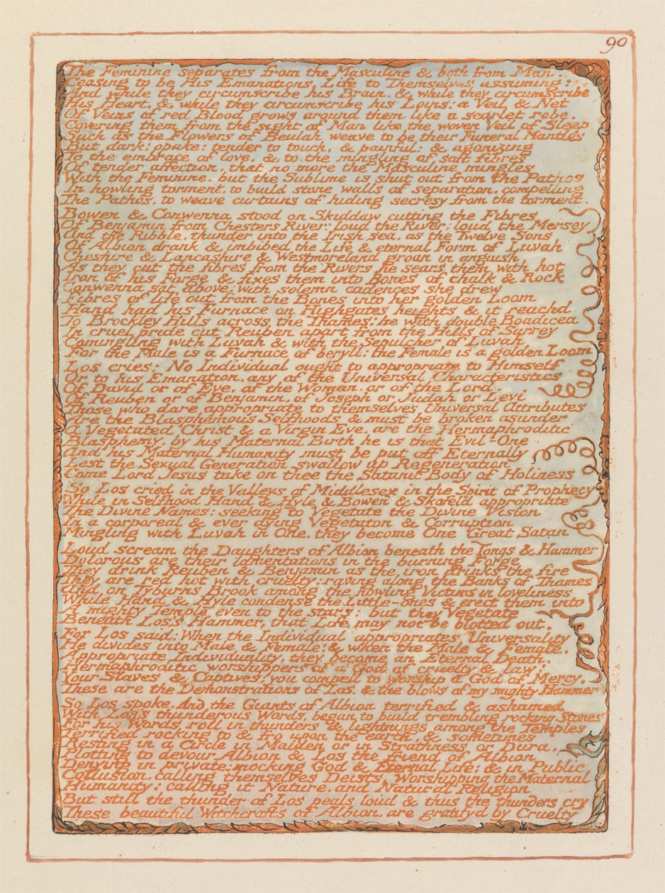 Jerusalem, levy 90, tekijältä William Blake