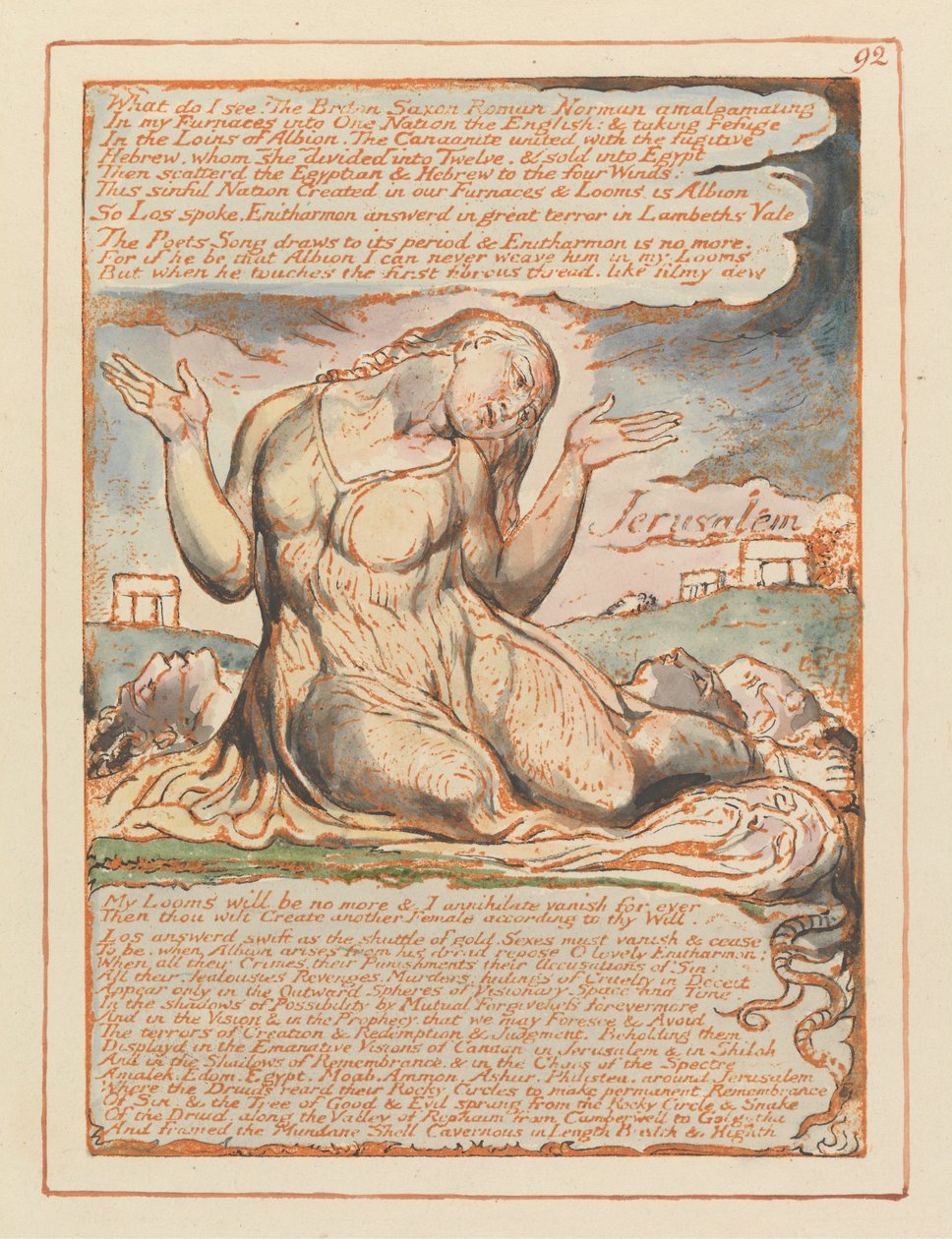 Jerusalem, levy 92, Mitä näen! ... tekijältä William Blake
