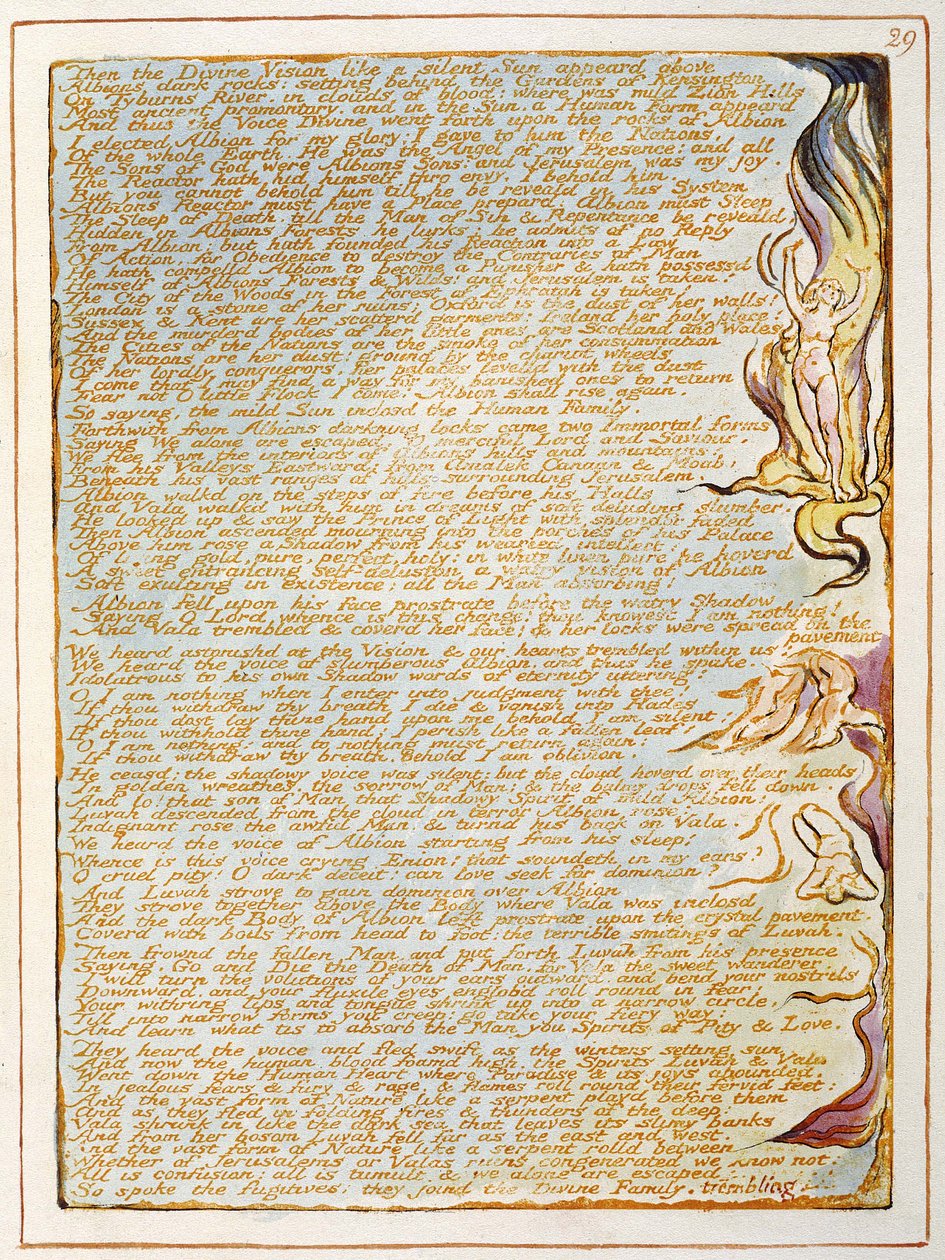 Jerusalem The Emanation of The Giant Albion (Jättiläinen Albion) tekijältä William Blake