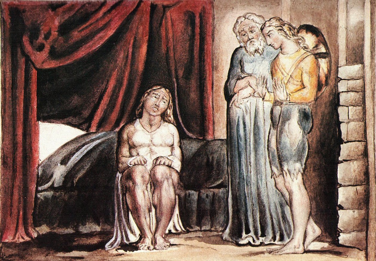 John Bunyan Taulu 13 Mies, joka haaveili tuomiopäivästä tekijältä William Blake
