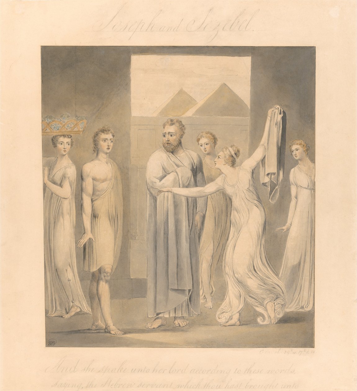 Joosefin ja Potifarin vaimo tekijältä William Blake