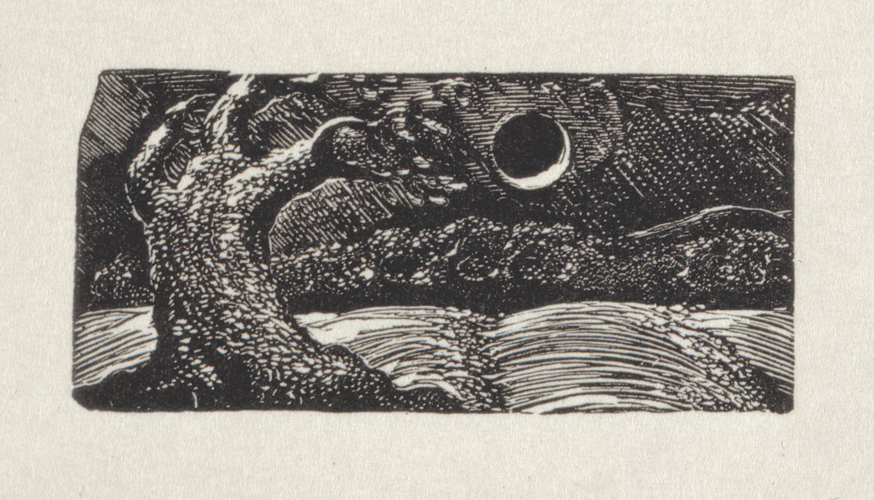 Tai puhaltavat tuulet oer blossomd pensasrivit ohi, 1821 (puukaiverrus) tekijältä William Blake