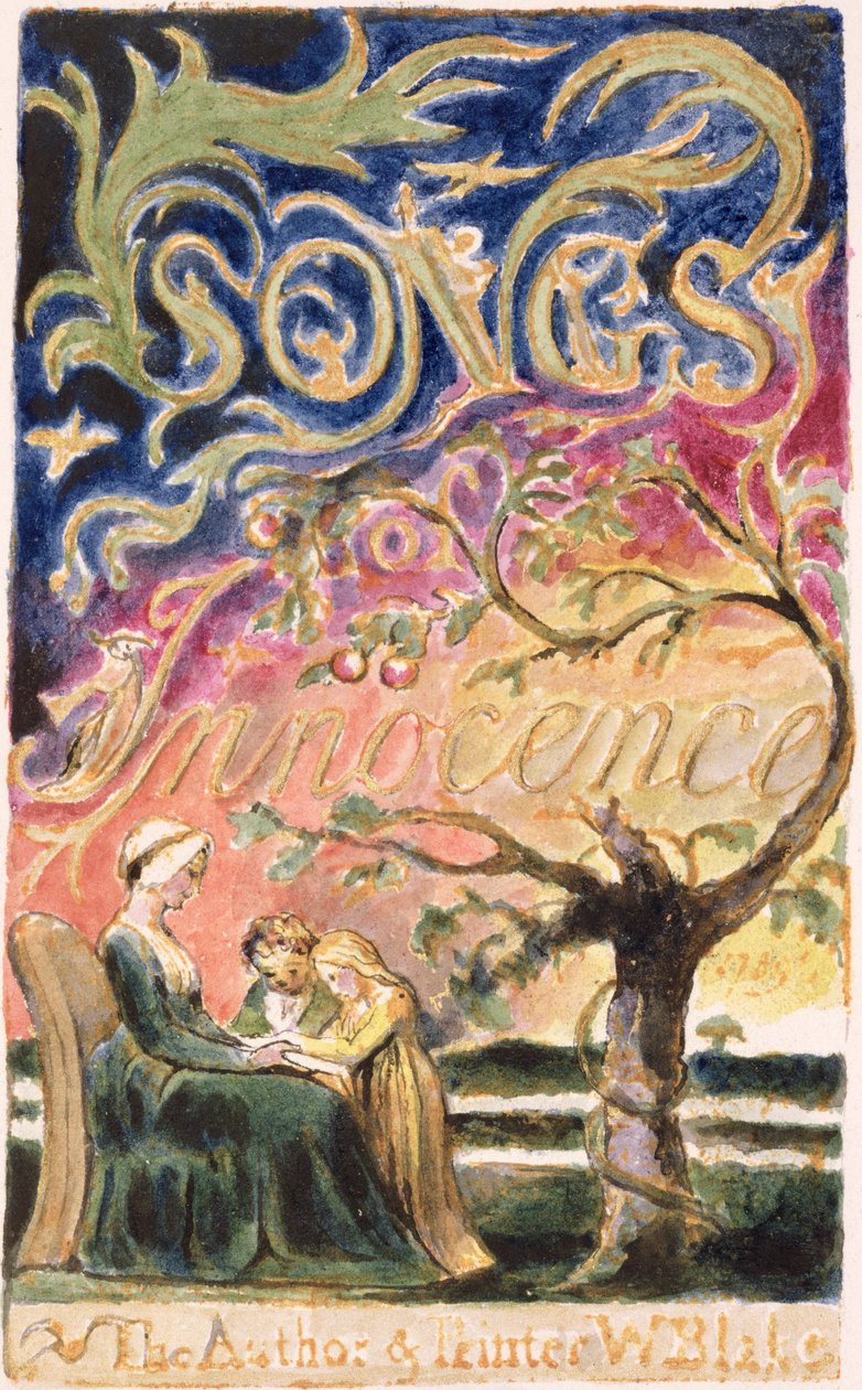 P.125-1950.pt3 Nimisivu: levy 3 julkaisusta Songs of Innocence and of Experience (kopio AA) n. 1815-26 (etsaus, muste ja wc) tekijältä William Blake