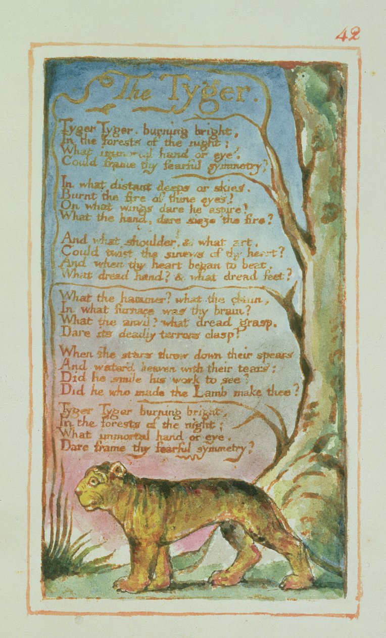 Huonekalut ja erilaiset esineet 1100- ja 1300-luvuilta tekijältä William Blake