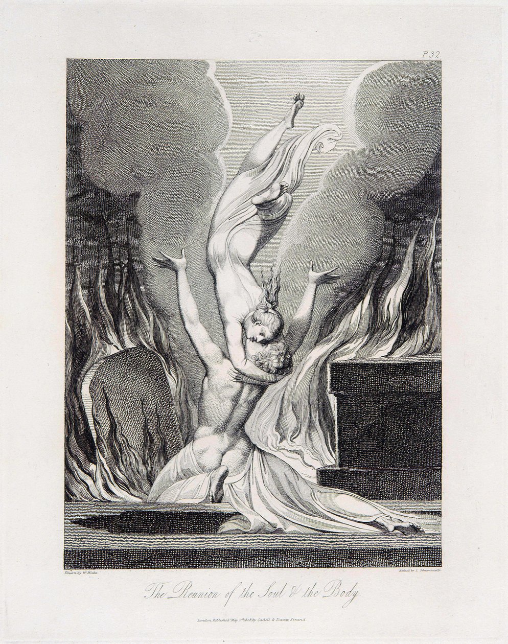 Robert Blair, Hauta, esine 13 (Bentley 435-12) Sielun ja kehon yhdistäminen tekijältä William Blake
