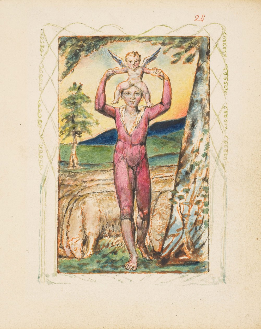 Songs of Experience: Frontispiece, n. 1825 tekijältä William Blake