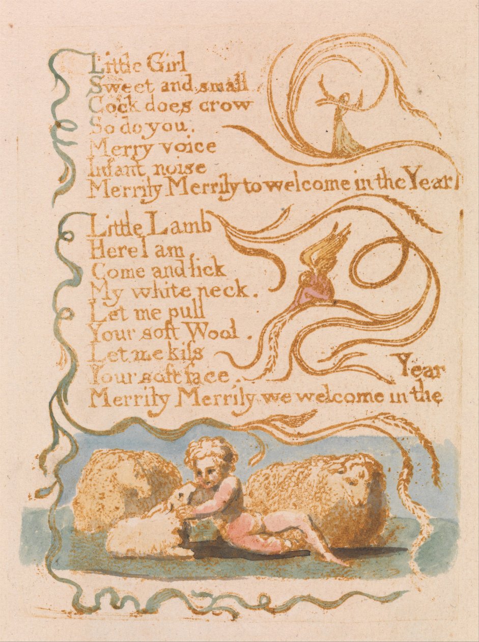 Songs of Innocence, levy 26, kevät (Bentley 23) tekijältä William Blake