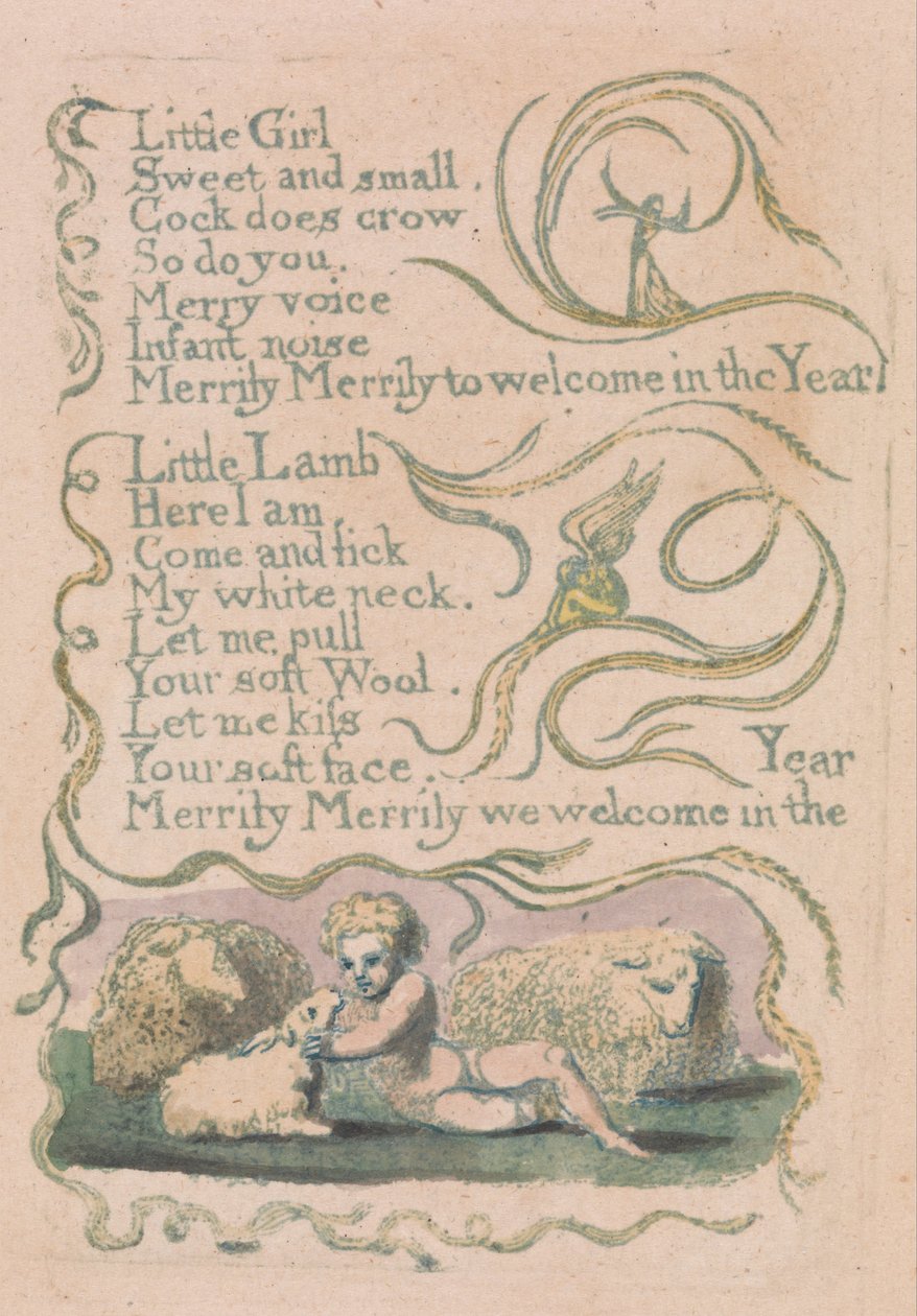 Viattomuuden ja kokemuksen lauluja, levy 12, tekijältä William Blake