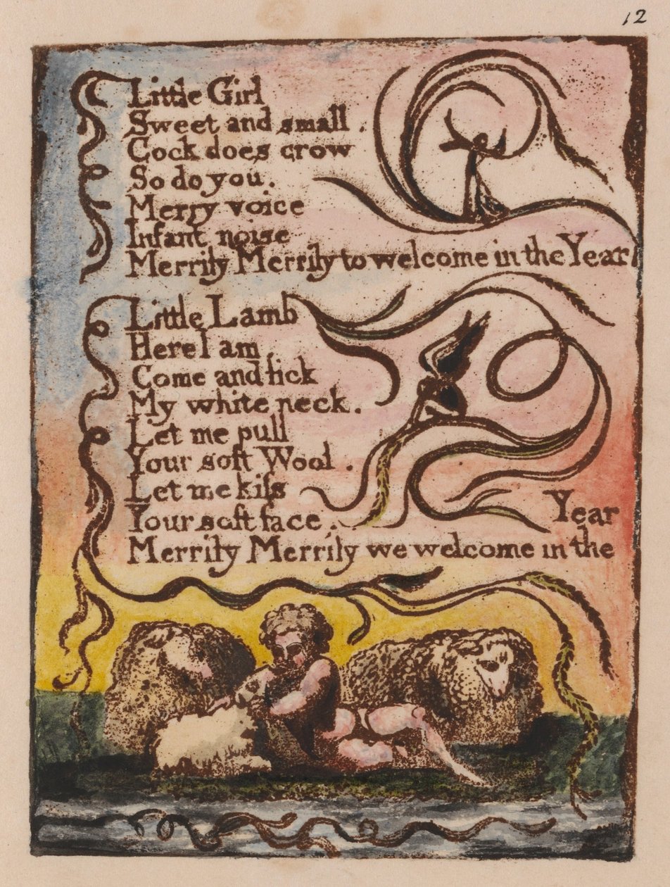 Songs of Innocence and of Experience, levy 12, kevät (Bentley 23) tekijältä William Blake