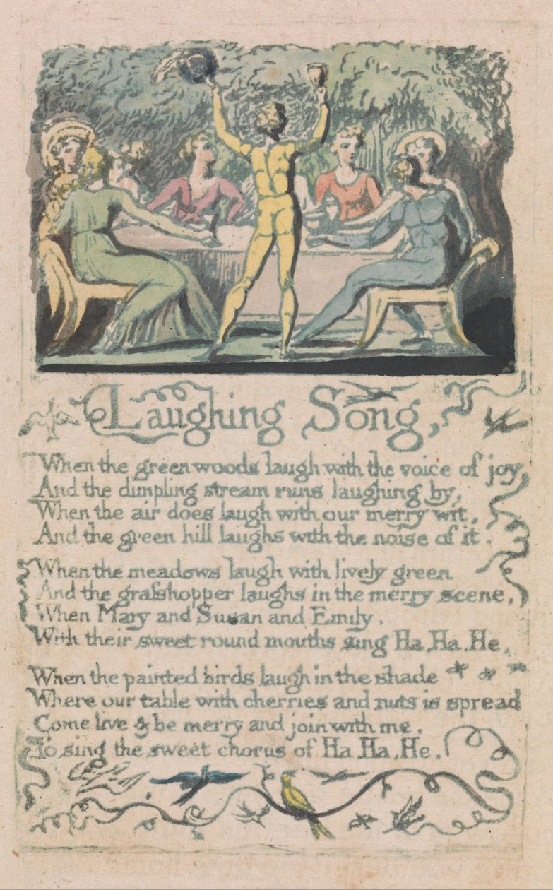 Viattomuuden ja kokemuksen lauluja, levy 14, tekijältä William Blake