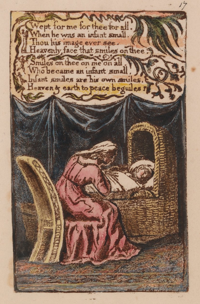 Viattomuuden ja kokemuksen lauluja, levy 17, Kehtolaulu (Bentley 17) tekijältä William Blake