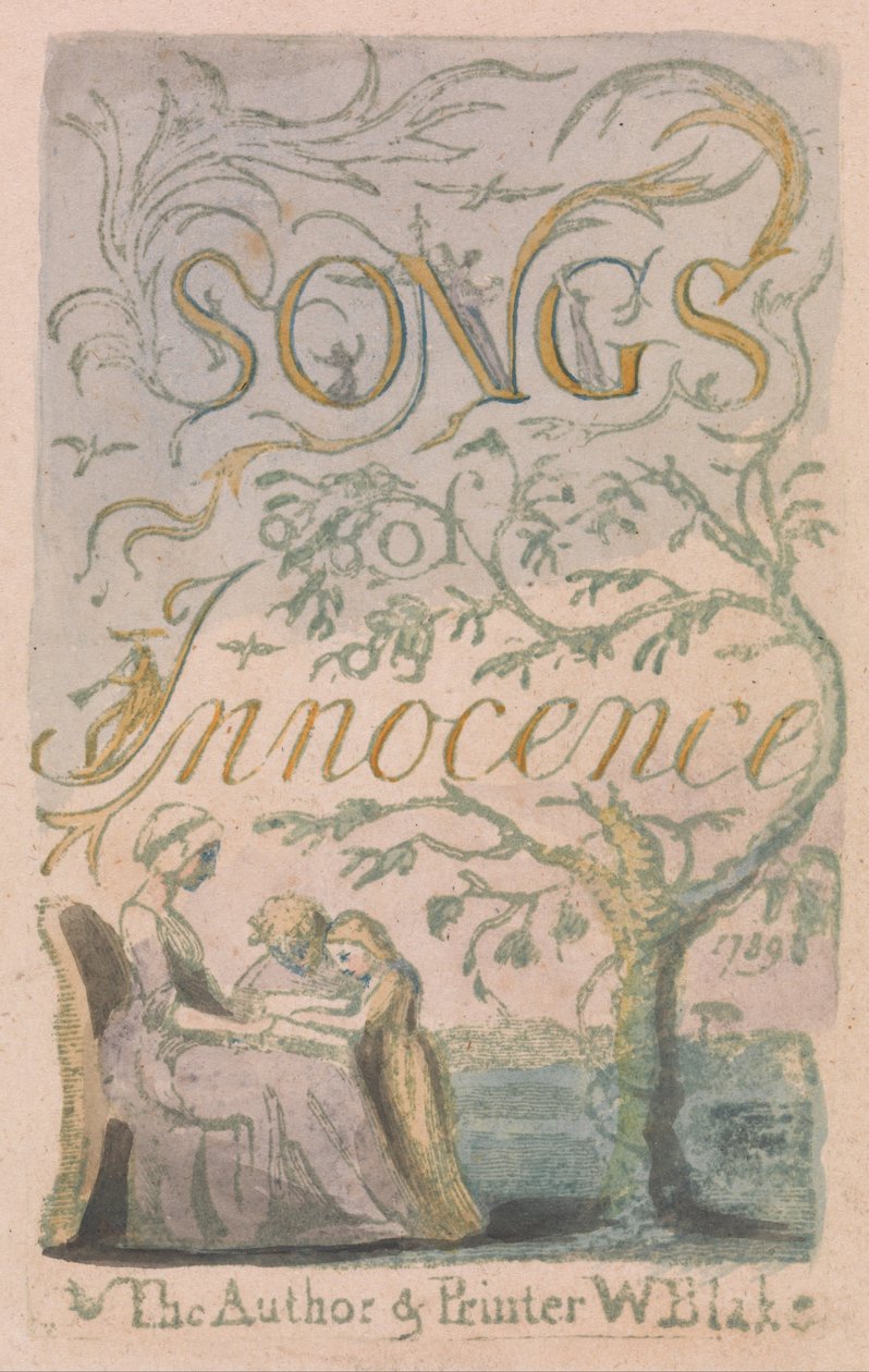 Songs of Innocence and of Experience, Plate 2, Innocence Title Page (Bentley 3) tekijältä William Blake