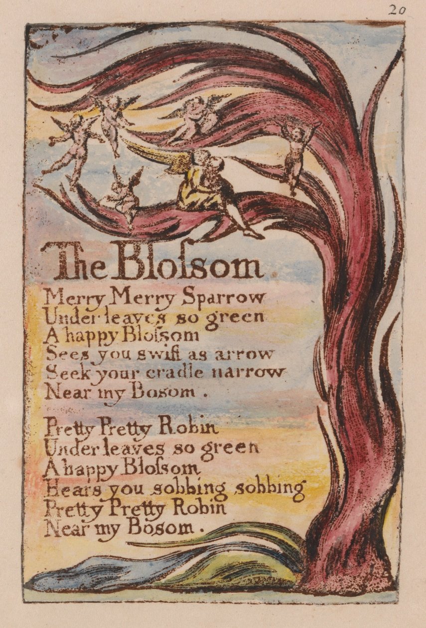 Viattomuuden ja kokemuksen laulut, levy 20, tekijältä William Blake