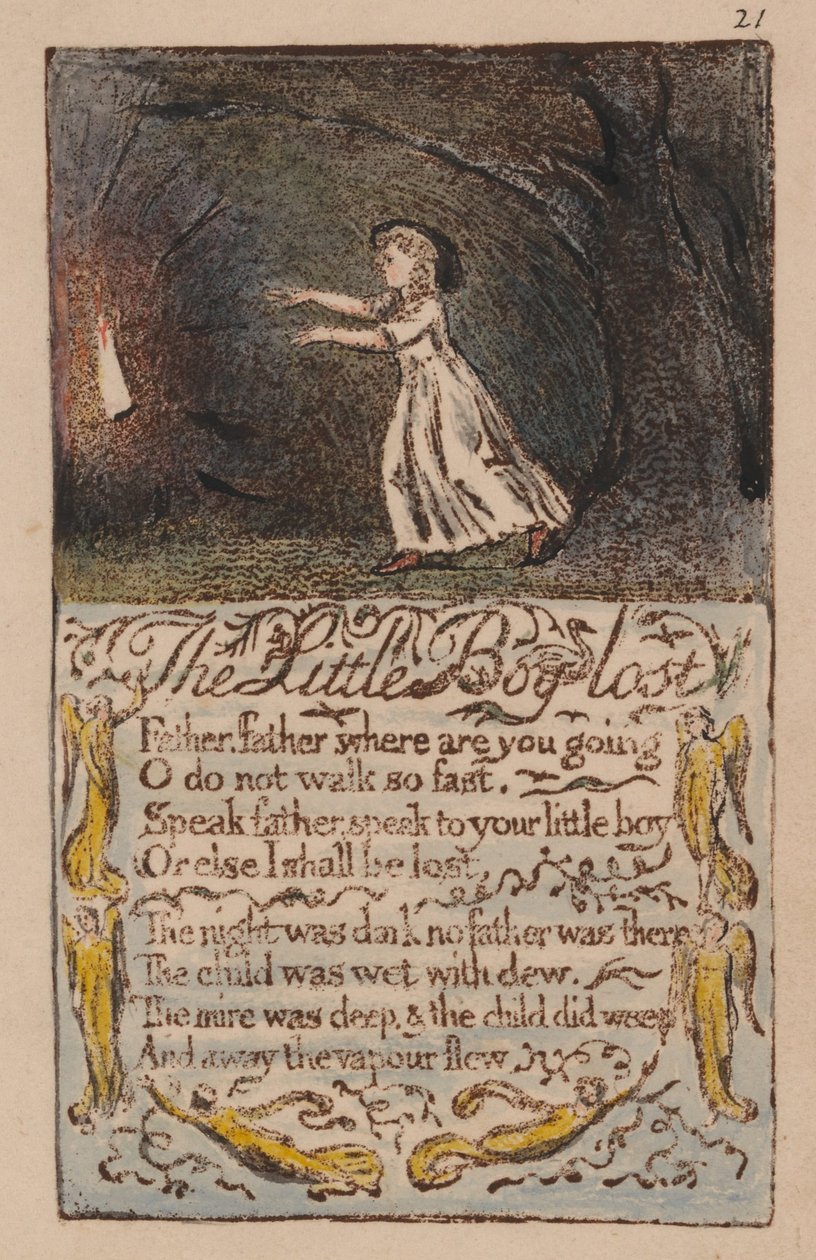 Viattomuuden ja kokemuksen lauluja, levy 21, tekijältä William Blake