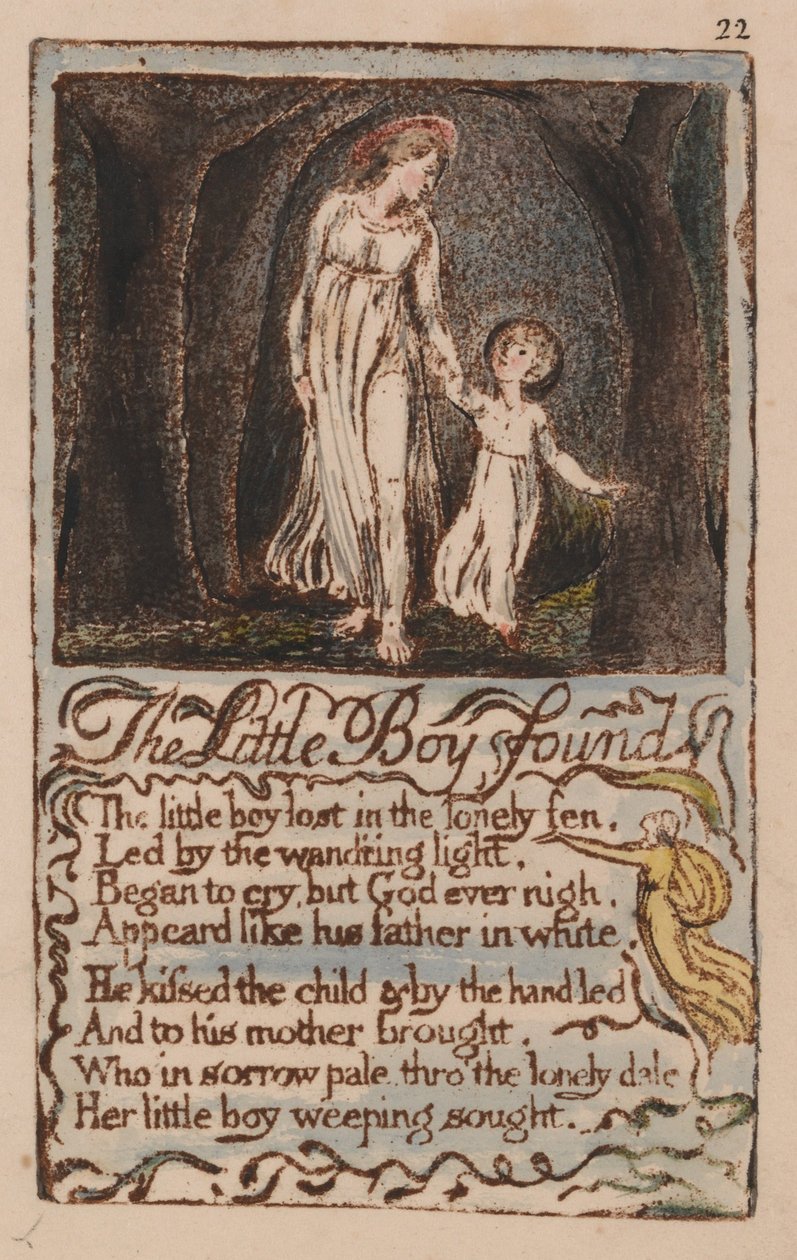 Viattomuuden ja kokemuksen lauluja, levy 22, tekijältä William Blake