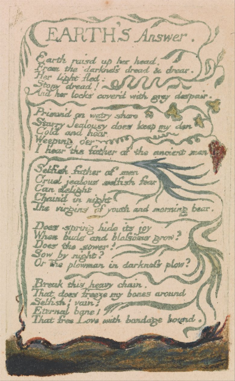 Viattomuuden ja kokemuksen laulut, levy 35, tekijältä William Blake