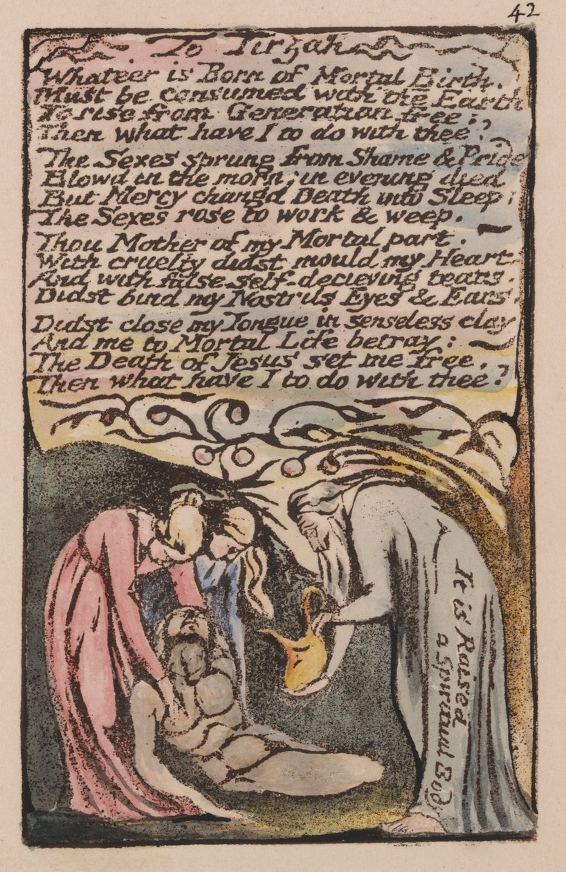 Viattomuuden ja kokemuksen laulut, levy 42, tekijältä William Blake