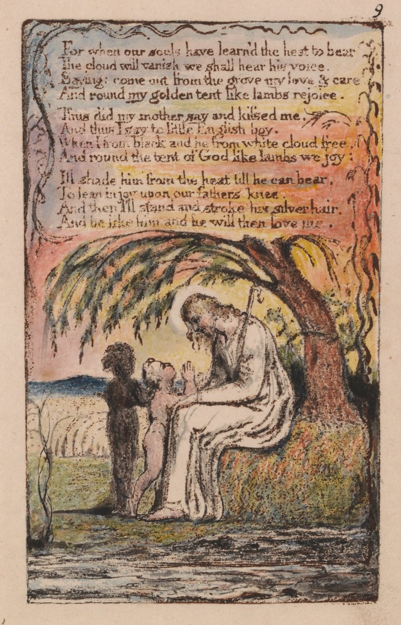 Viattomuuden ja kokemuksen lauluja, levy 9, tekijältä William Blake