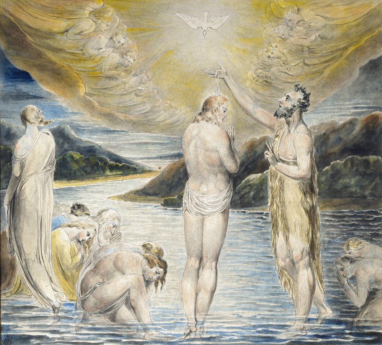 Kristuksen kaste, 1800-luku tekijältä William Blake