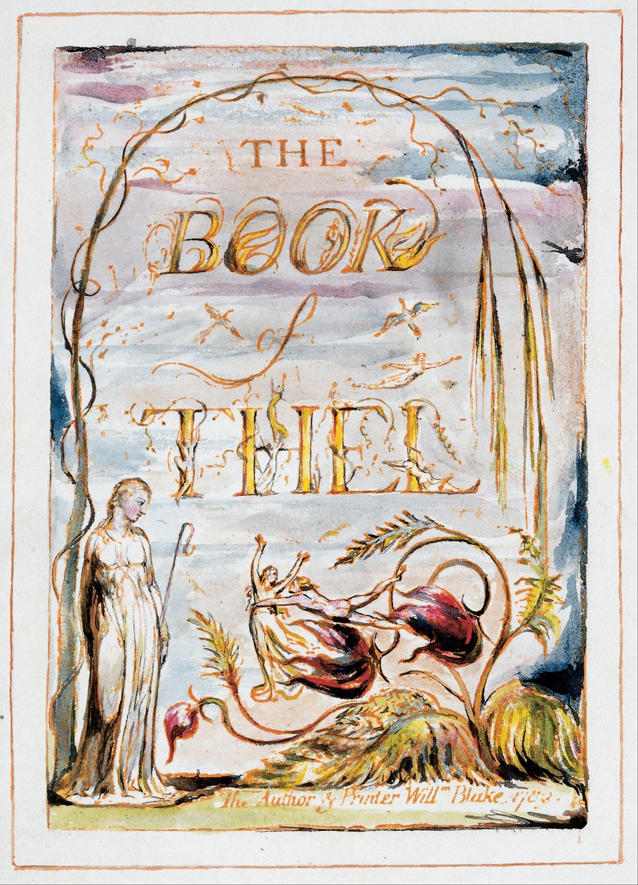 The Book of Thel (esite) tekijältä William Blake