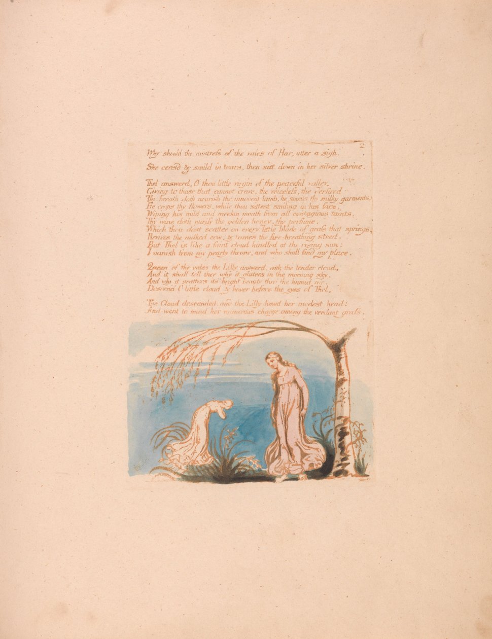 Thel -kirja, levy 4, Miksi rakastajattaren pitäisi. . . . tekijältä William Blake