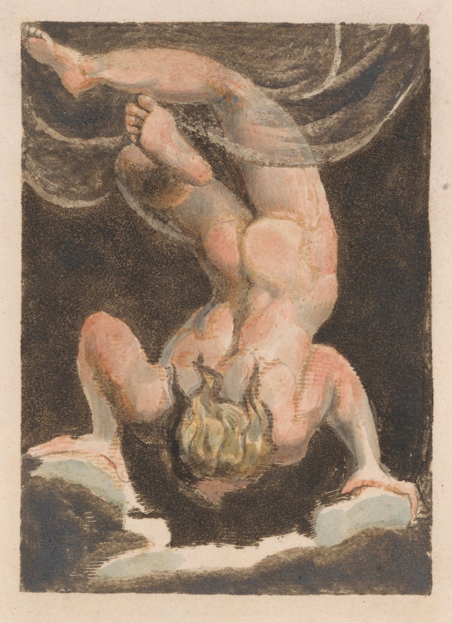 Urizenin ensimmäinen kirja, levy 15 (Bentley 14) tekijältä William Blake
