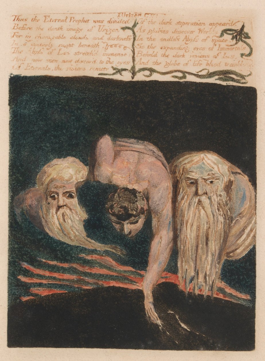 Urizenin ensimmäinen kirja, levy 20, tekijältä William Blake