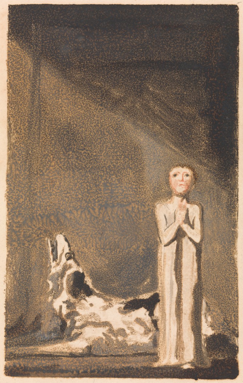 Urizenin ensimmäinen kirja, levy 24 (Bentley 26) tekijältä William Blake