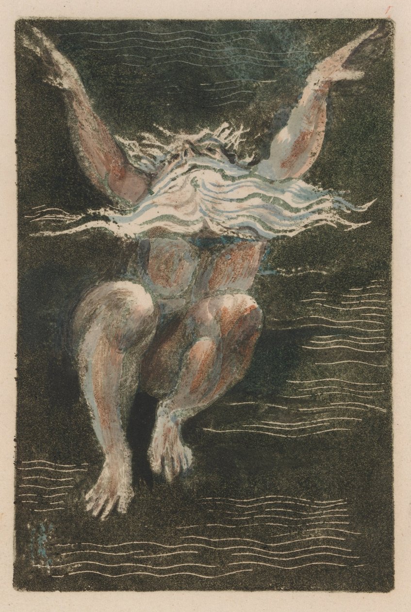 Urizenin ensimmäinen kirja, levy 7 (Bentley 12) tekijältä William Blake