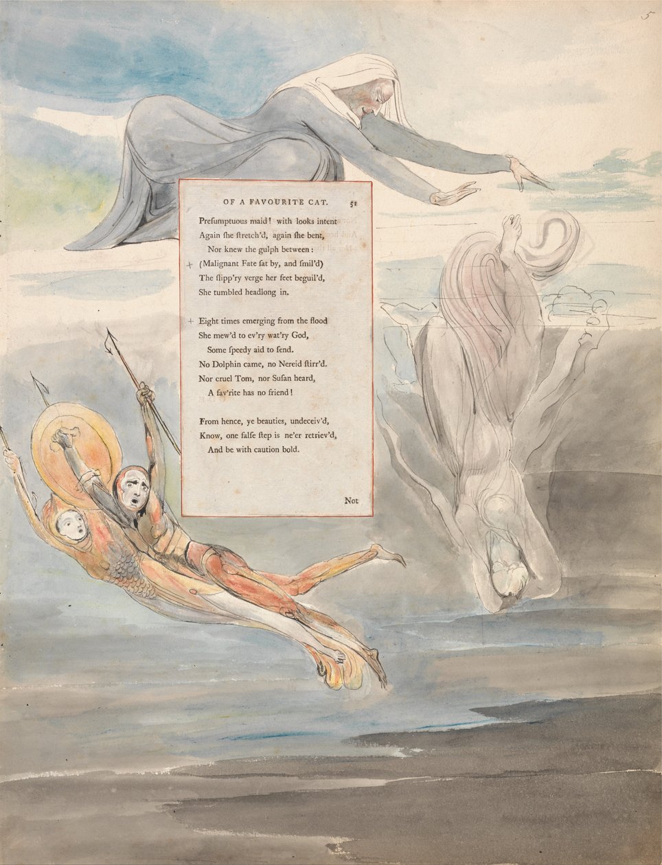 Thomas Greyn runot, Suunnittelu 11, Oodi suosikkikissan kuolemasta. tekijältä William Blake