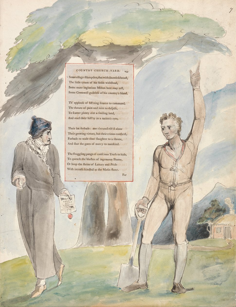Thomas Greyn runot, Suunnittelu 111, Elegia, kirjoitettu maalaiskirkolle. tekijältä William Blake