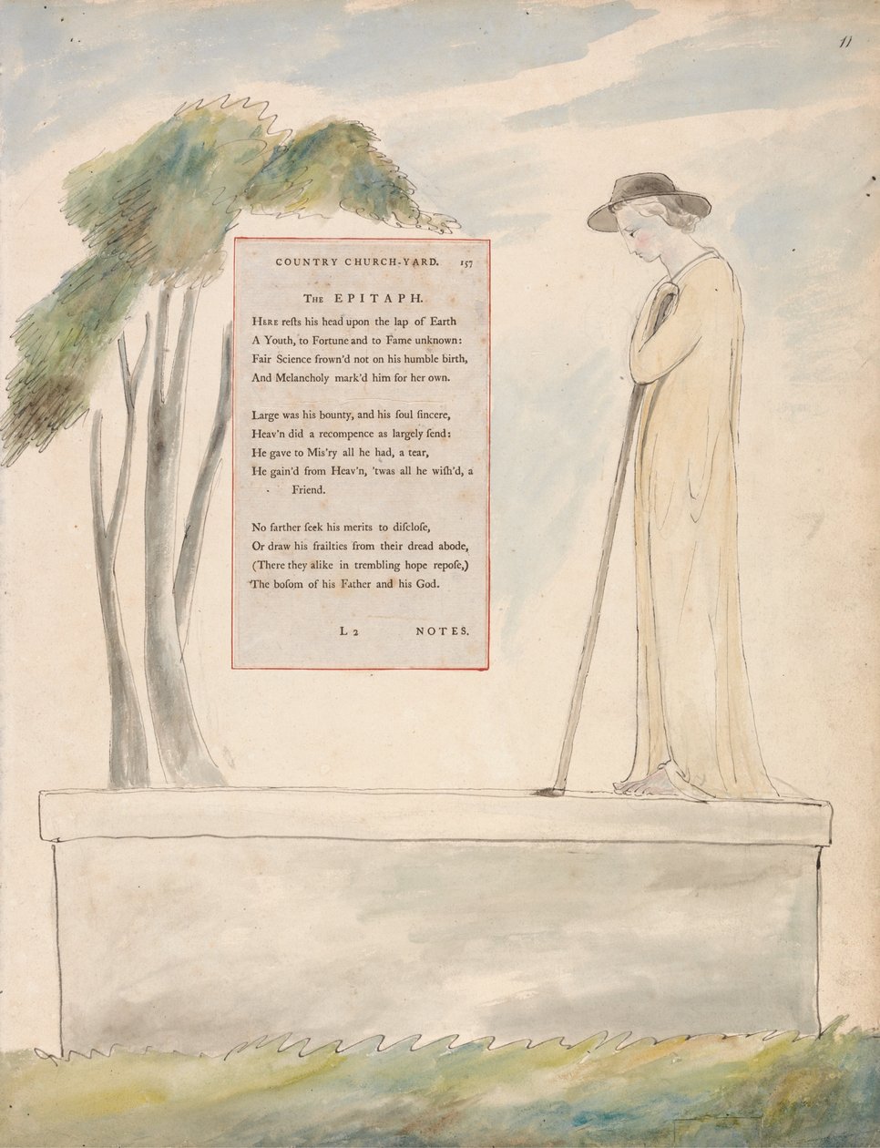 Thomas Greyn runot, muotoilu 115 tekijältä William Blake