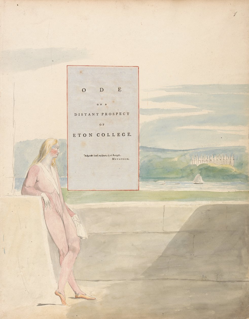 Thomas Grayn runot, Design 13, Ode Eton Collegesin kaukaisesta näkymästä. tekijältä William Blake