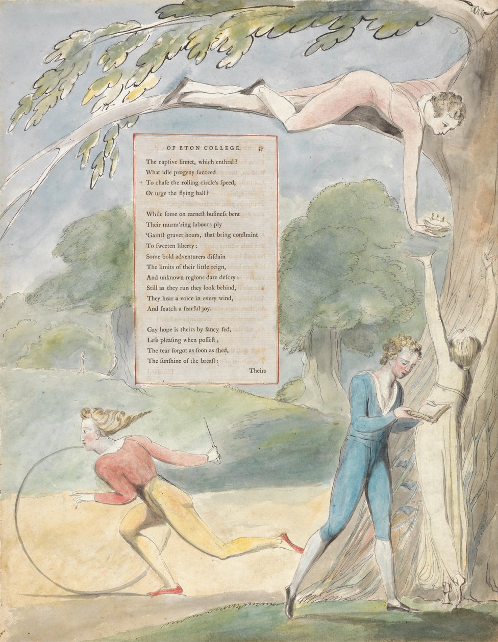 Thomas Grayn runot, Suunnittelu 17, Ode Eton Collegesin kaukana. tekijältä William Blake