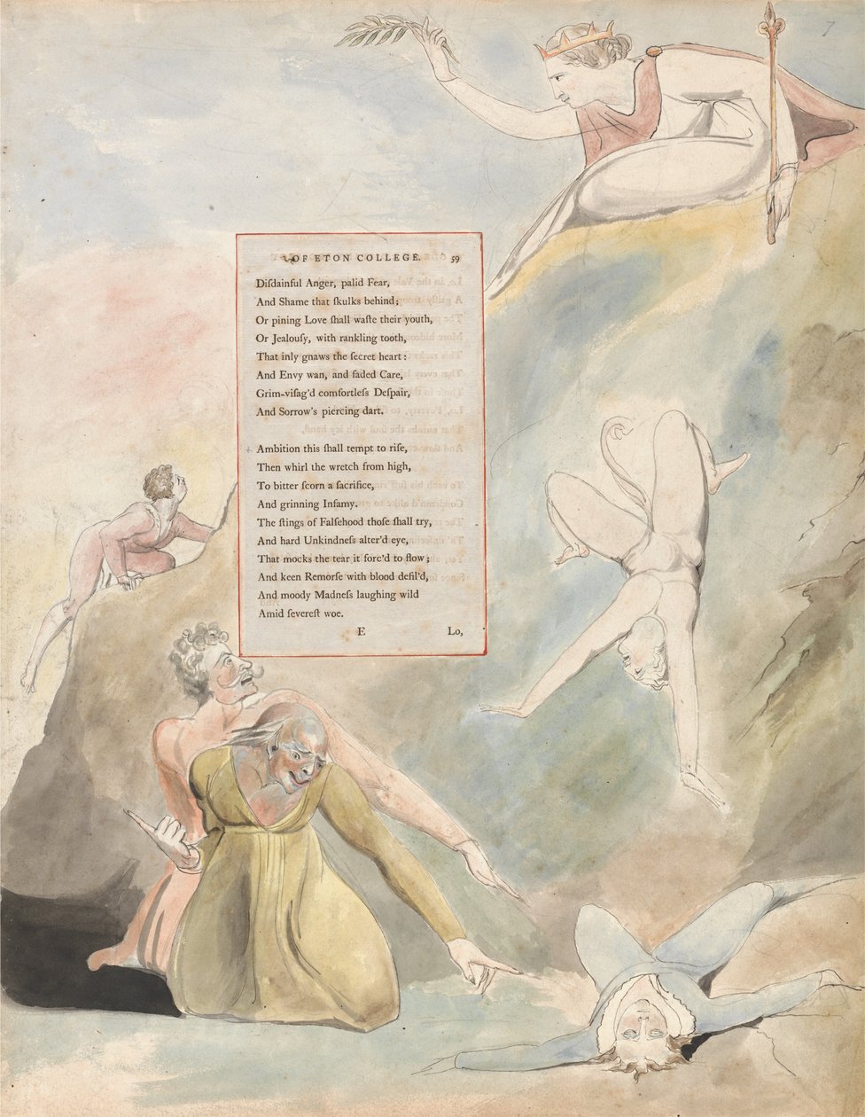 Thomas Grayn runot, Design 19, Ode Eton Collegesin kaukaisesta näkymästä. tekijältä William Blake