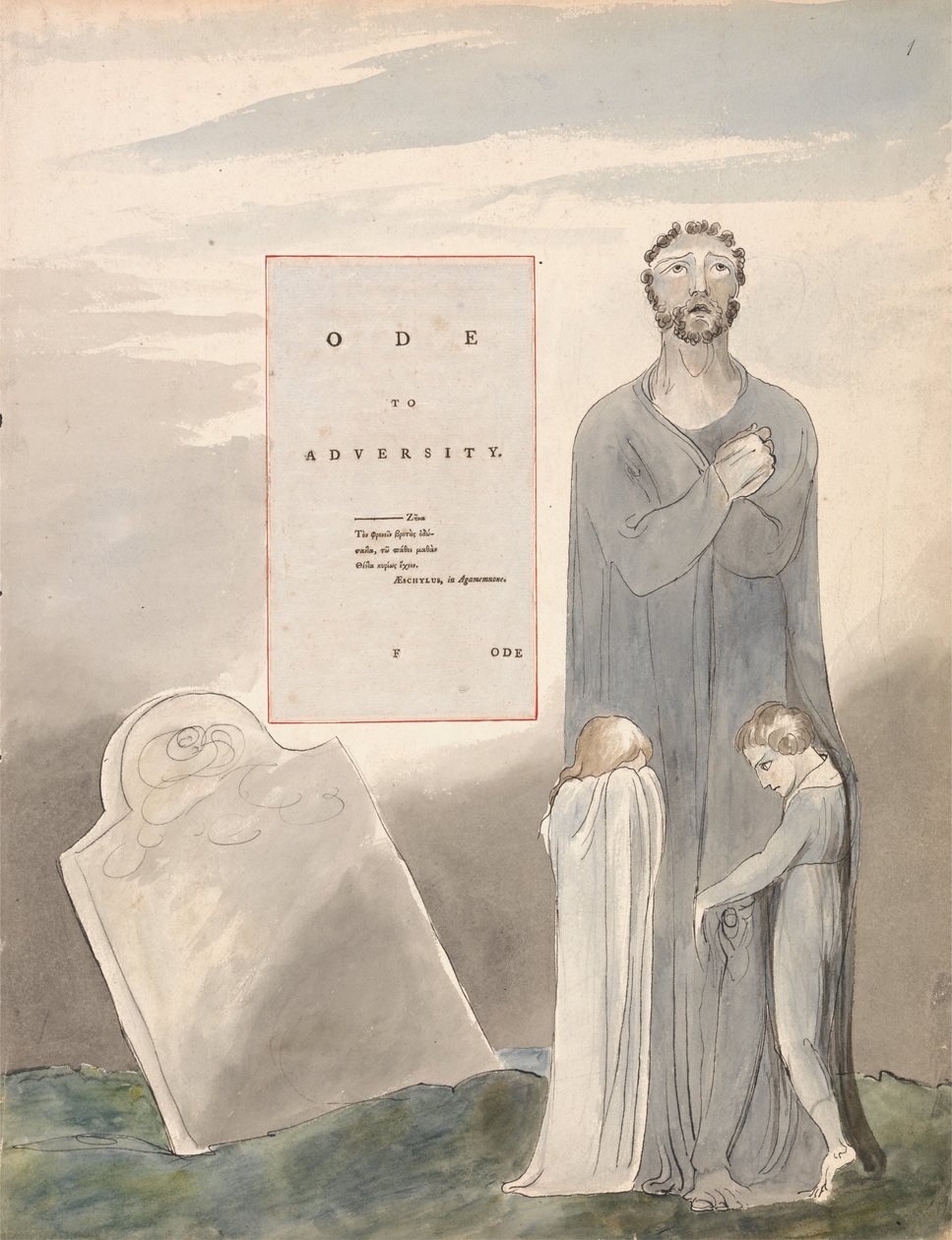 Thomas Greyn runot, Suunnittelu 35, Oodi vastoinkäymisille. tekijältä William Blake