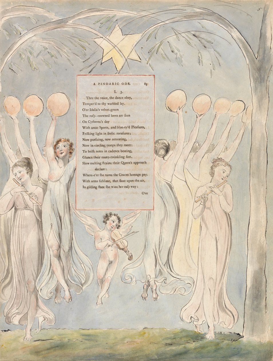 Thomas Greyn runot, muotoilu 45, Poesyn eteneminen. tekijältä William Blake