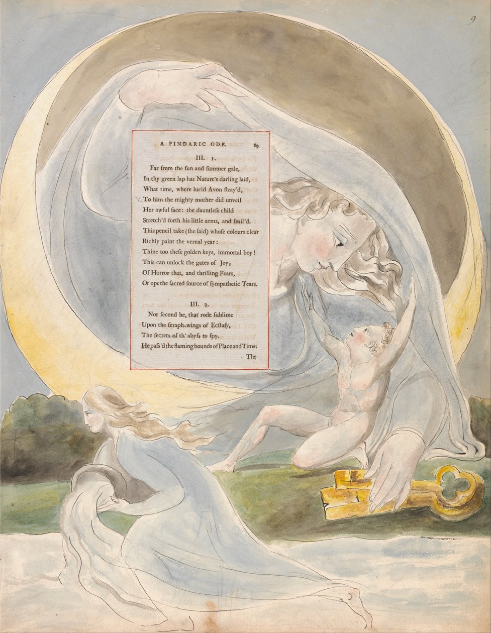 Thomas Greyn runot, muotoilu 49, Poesyn eteneminen. tekijältä William Blake