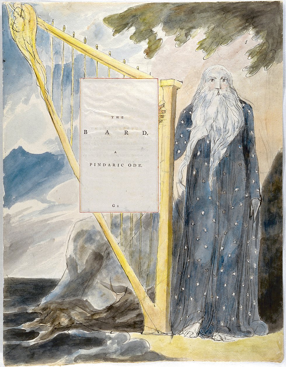 Thomas Greyn runot, muotoilu 53 Bard 01 tekijältä William Blake