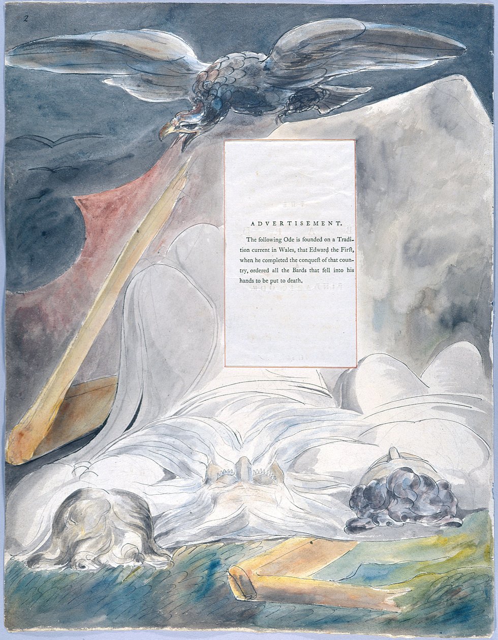 Thomas Greyn runot, muotoilu 54 Bard 02 tekijältä William Blake