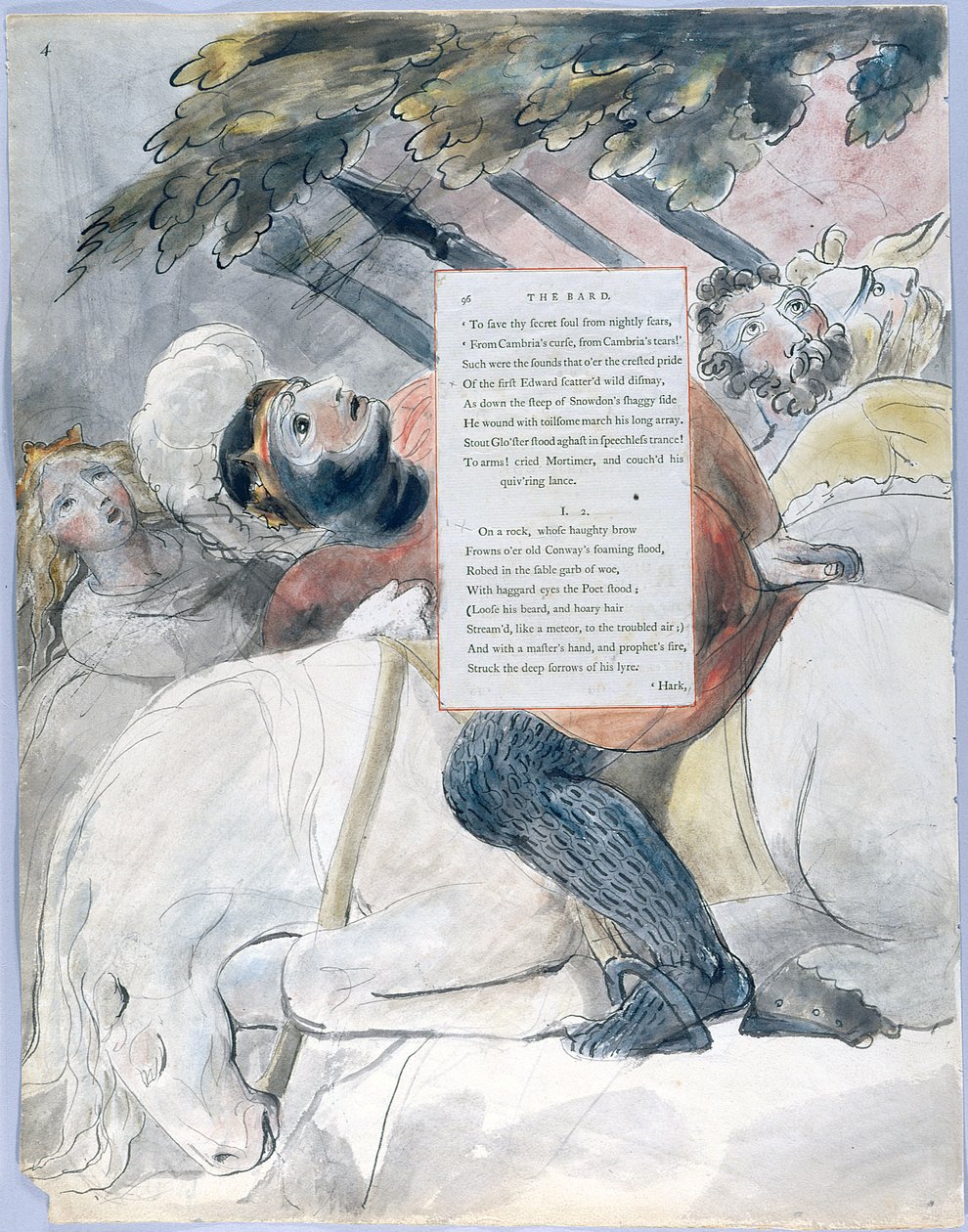Thomas Greyn runot, muotoilu 56 Bard 04 tekijältä William Blake