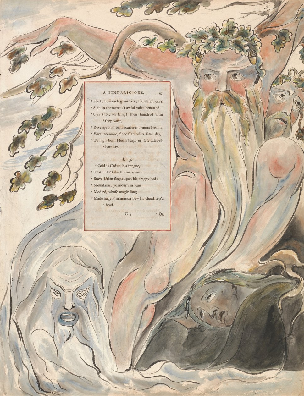 Thomas Greyn runot, Suunnittelu 57, The Bard. tekijältä William Blake