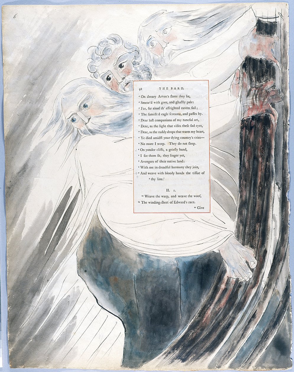 Thomas Greyn runot, muotoilu 58 Bard 06 tekijältä William Blake