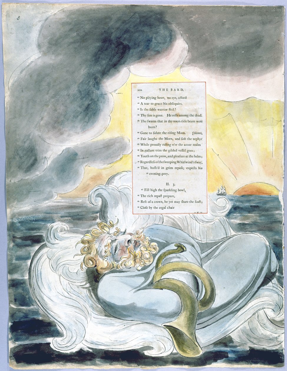 Thomas Greyn runot, muotoilu 60 The Bard 08 tekijältä William Blake
