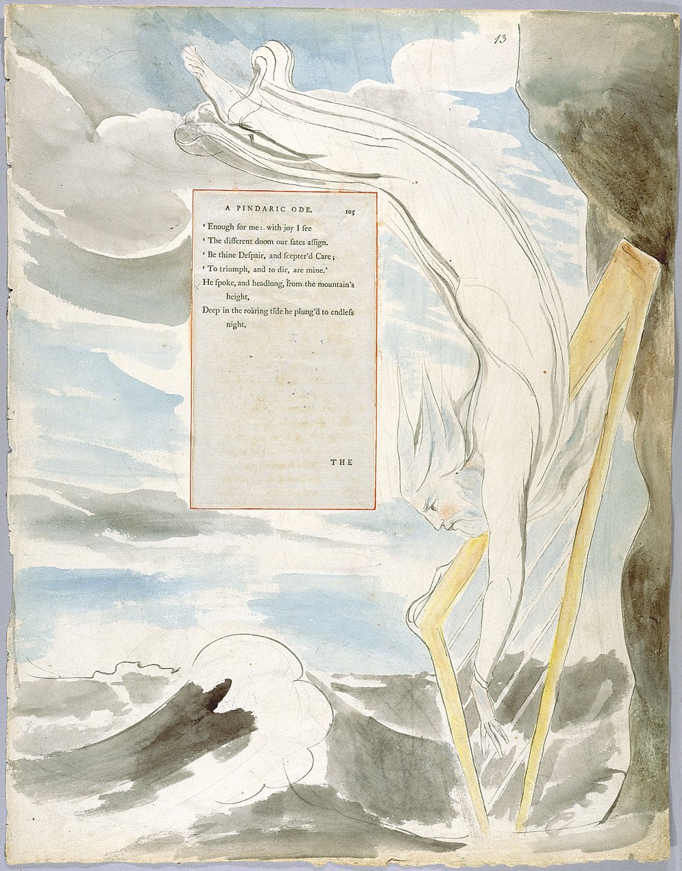 Thomas Greyn runot, muotoilu 65 Bard 13 tekijältä William Blake