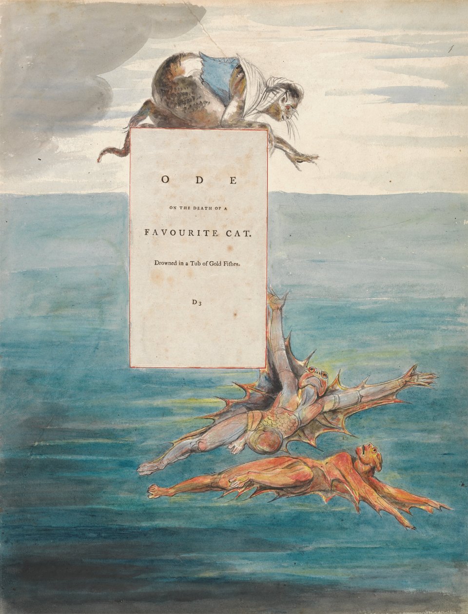Thomas Greyn runot, Suunnittelu 7, Oodi suosikkikissan kuolemasta. tekijältä William Blake