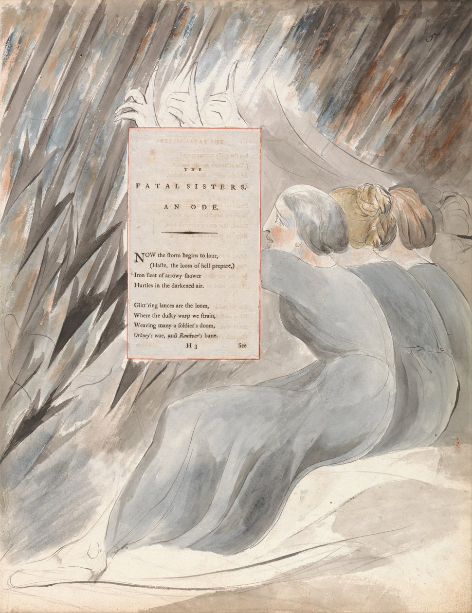 The Thomas Grayn runot, Design 71, The Fatal Sisters. tekijältä William Blake
