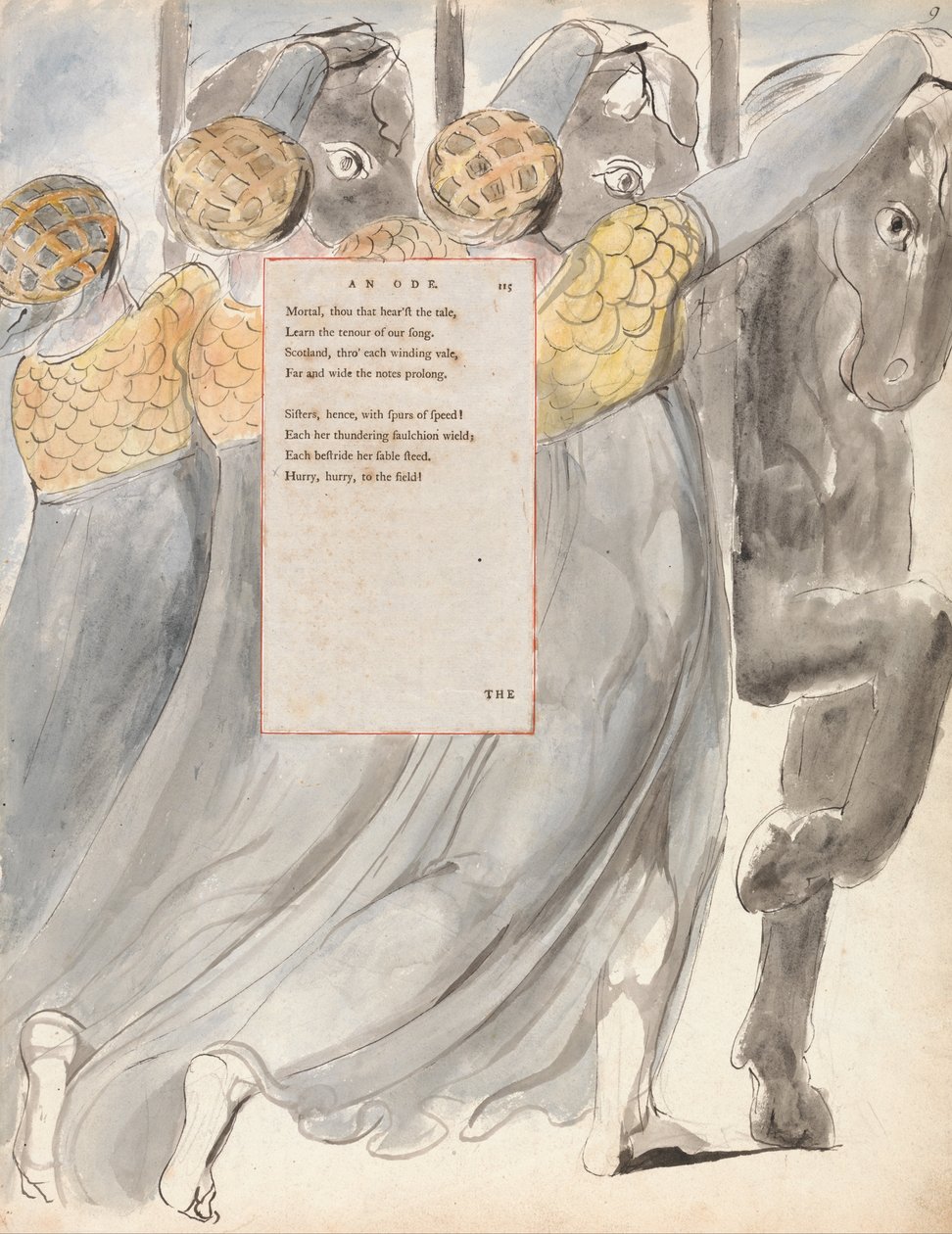 Thomas Greyn runot, Suunnittelu 75, Fatal Sisters. tekijältä William Blake