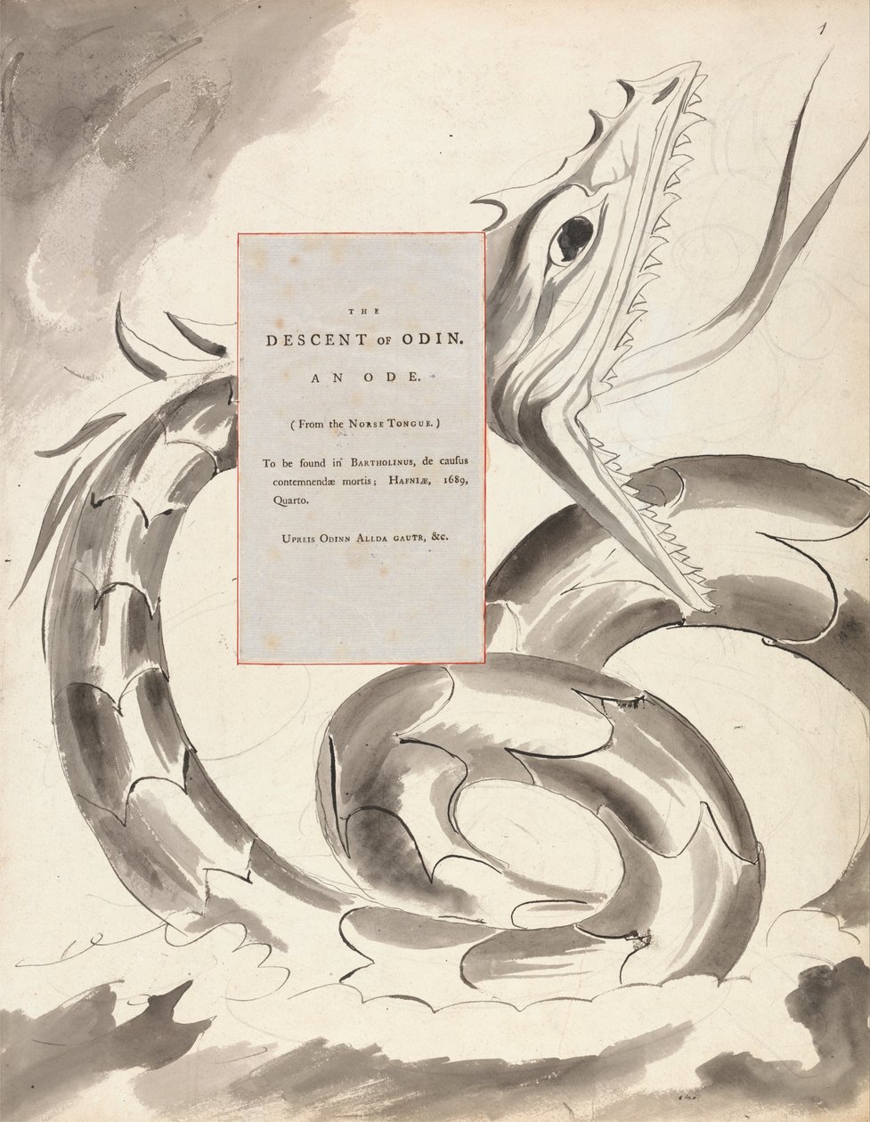 Thomas Grayn runot, muotoilu 77, tekijältä William Blake