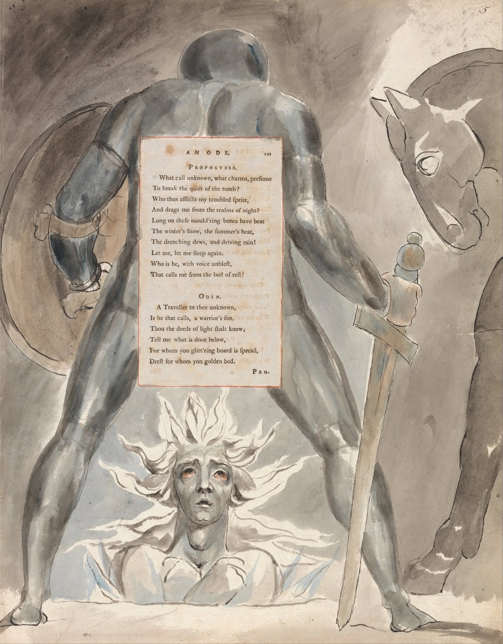 Thomas Grayn runot, muotoilu 81, tekijältä William Blake